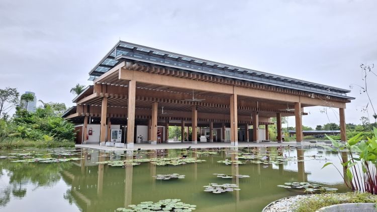 Water Lily Pavilion at Jurong Lake Gardens, Singapore