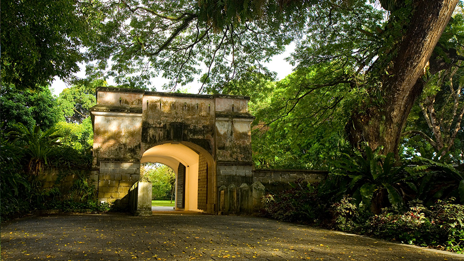 Fort Gate at Fort Canning Park, Singapore