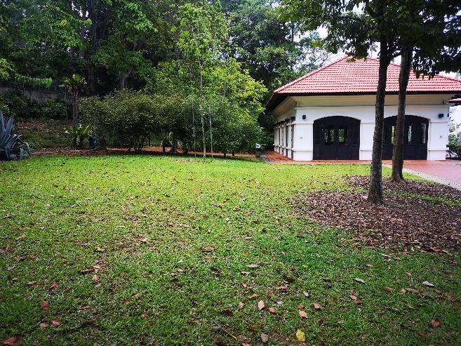 Raffles House and Lawn at Fort Canning Park, Singapore